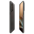 θήκη Spigen για Samsung Galaxy S25, Liquid Air, μαύρη + μετριασμένο γυαλί 9H