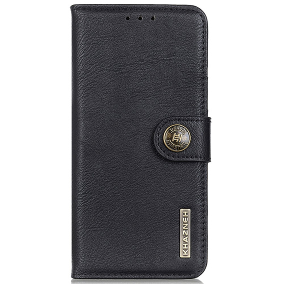 KHAZNEH θήκη RFID για Motorola G85 5G, Litchi Texture, μαύρη