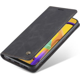 θήκη CASEME για Samsung Galaxy M21, Leather Wallet Case, μαύρη