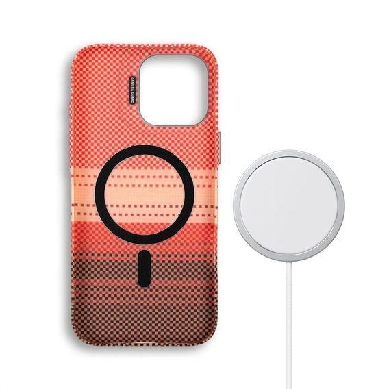 Θήκη για iPhone 16 Pro, Πλαίσιο Kickstand, για MagSafe, Sunset Orange