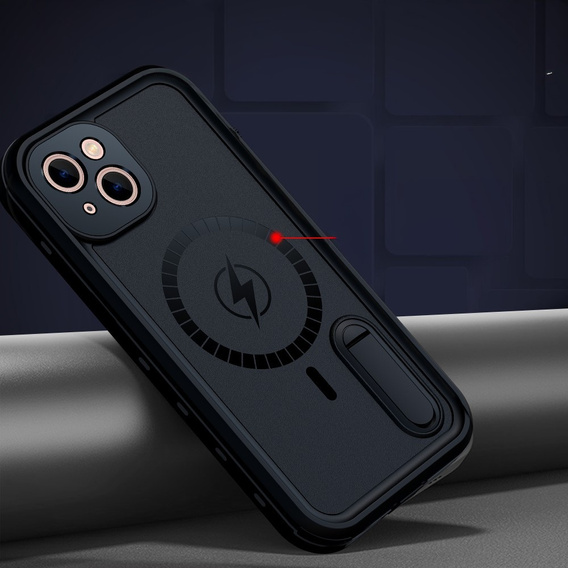 Αδιάβροχη θήκη για iPhone 13, Redpepper, για MagSafe, μαύρη