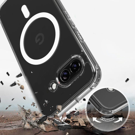 Θήκη Fusion Hybrid για MagSafe για Google Pixel 10a, διαφανής