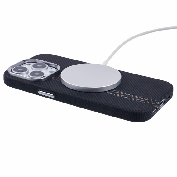 Θήκη για iPhone 14 Pro Max, ανθρακονήματα MagSafe, μαύρη