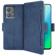 Θήκη με πτερύγιο για Motorola Edge 40 Neo, Card Slot, μπλε