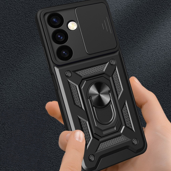 Θήκη για Samsung Galaxy S24+ Plus, CamShield Slide, μαύρο