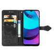 Θήκη με πτερύγιο για Motorola Moto E20/E30/E40, Mandala, μαύρη