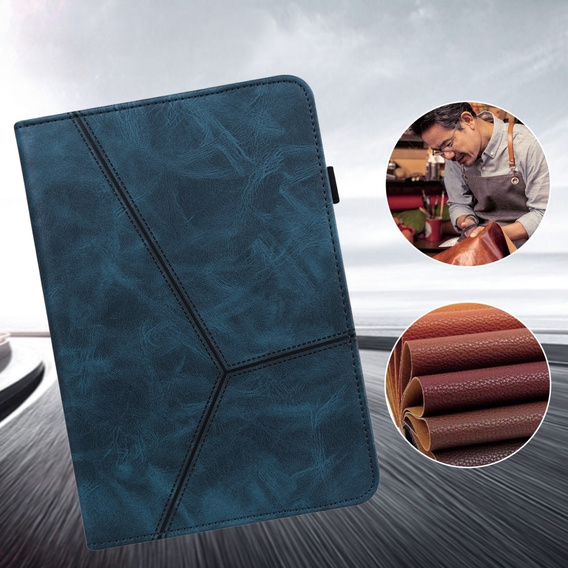 θήκη για Samsung Galaxy Tab A9+, Classic, με υποδοχή γραφίδας, μπλε