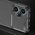 Θήκη για Poco F5 5G, Carbon Gel, μαύρη