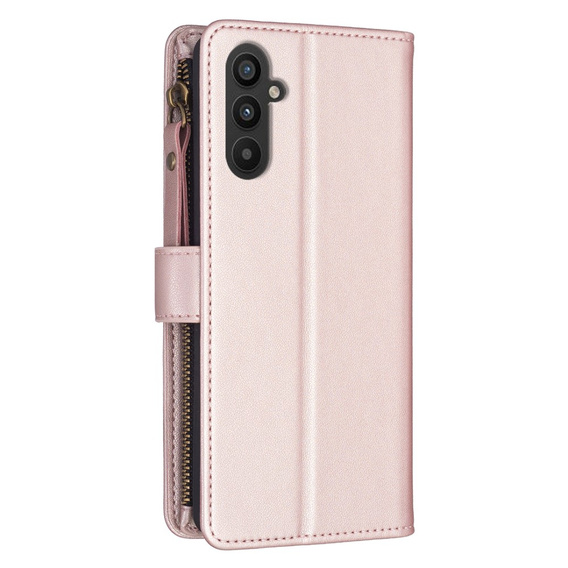 Θήκη με πτερύγιο για Samsung Galaxy A25 5G, Wallet Zipper Pocket, μαύρη