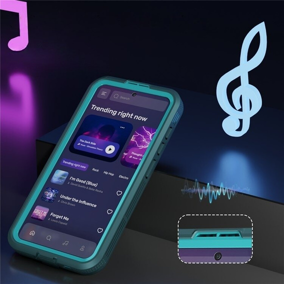 Αδιάβροχη θήκη για Samsung Galaxy S24, Redpepper, για MagSafe, μπλε