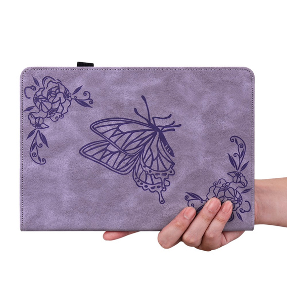 θήκη για το Lenovo Tab M11, Butterfly, μωβ