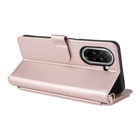 Θήκη με πτερύγιο για Xiaomi Redmi A5, Crossbody Leather Wallet, ροζ