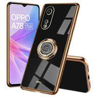 Θήκη για Oppo A78 5G, Electro Ring, μαύρη