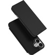 Θήκη Dux Ducis για iPhone 17, Skin Pro, με πτερύγιο, με υποδοχή για κάρτες, μαύρο