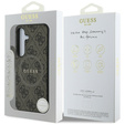 GUESS Θήκη για Samsung Galaxy S25, 4G Ring Classic Logo, καφέ