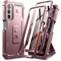 Θωρακισμένη θήκη για Samsung Galaxy A25, Dexnor Full Body (Two Frames), ροζ