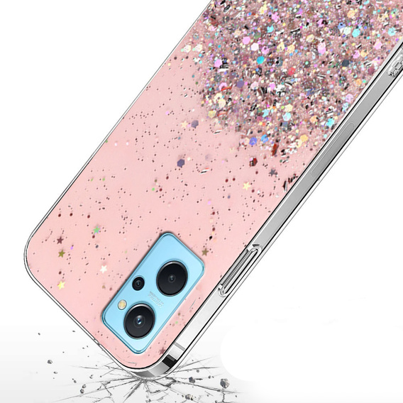 Θήκη για Realme 9i / Oppo A96, Glittery, ροζ