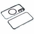 Μαγνητική θήκη MagSafe Dual Glass για iPhone 16, πράσινη
