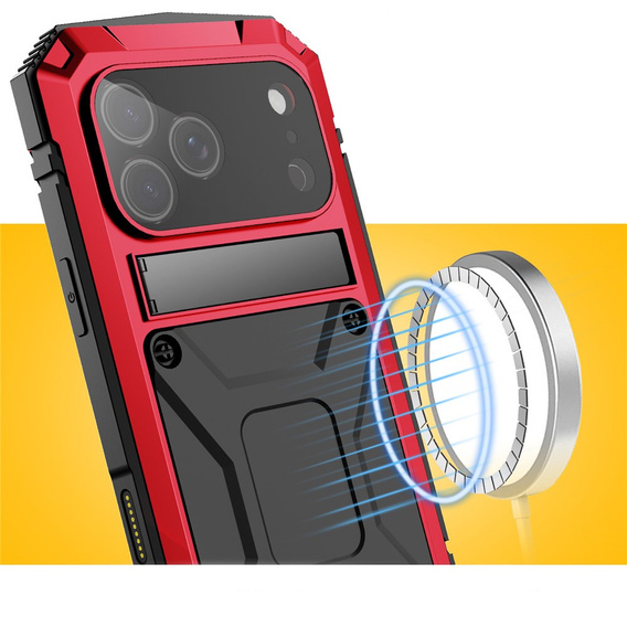 Θήκη R-JUST με βάση και ενσωματωμένο γυαλί για iPhone 17 Pro