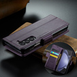 CASEME flip case για Samsung Galaxy Z Fold6 5G, Litchi Wallet, μωβ