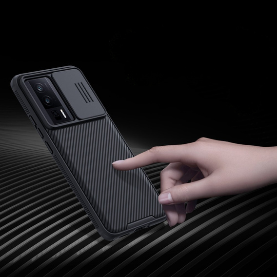 Θήκη για Poco F5 Pro, θωρακισμένη Nillkin, CamShield Pro, μαύρη