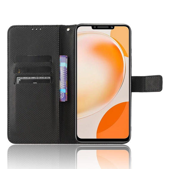 Θήκη με πτερύγιο για Huawei Nova Y91 4G, Wallet Smart Magnet, μαύρη