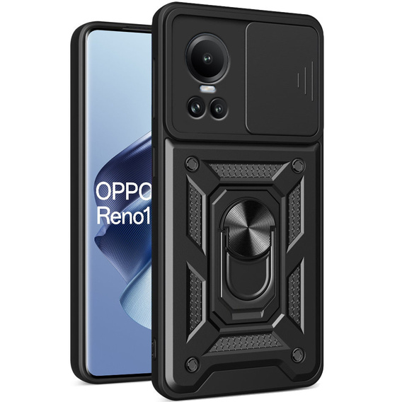 Θήκη για Oppo Reno 10 / 10 Pro, CamShield Slide, μαύρο