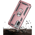 θωρακισμένη θήκη για Xiaomi Redmi Note 10 Pro, Nox Case Ring, ροζ rose gold
