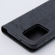 Θήκη με πτερύγιο για Motorola Moto G54 5G, Butterfly, μαύρη