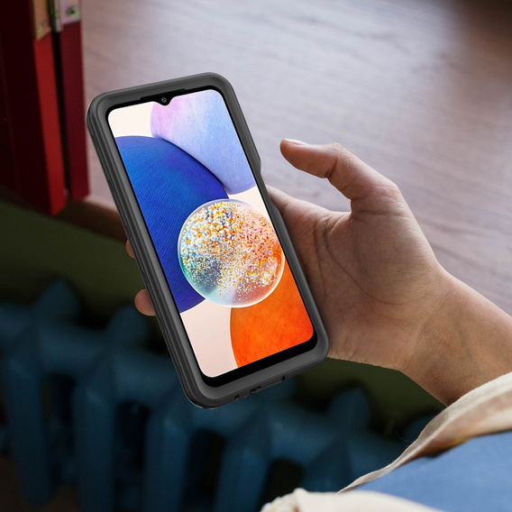 Αδιάβροχη θήκη IP68 για το Samsung Galaxy A14 5G, μαύρη