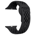 Λουράκι σιλικόνης για Apple Watch 1/2/3/4/5/6/7/8/SE/ULTRA 42/44/45/49MM, Μαύρο