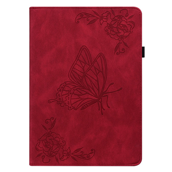 θήκη για το Lenovo Tab M11, Butterfly, κόκκινη