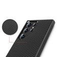 Θήκη για Samsung Galaxy S24 Ultra, ERBORD KevlarGuard, μαύρο