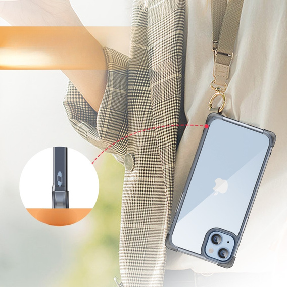Θήκη για iPhone 13, ERBORD CornerShield, μαύρη