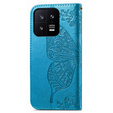 Θήκη με πτερύγιο για Xiaomi 13, Butterfly, μπλε