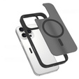 Θήκη ERBORD MagSafe για iPhone 16 Pro, Matte Case, ενεργό κουμπί, ματ / μαύρο