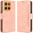 Θήκη με πτερύγιο για Motorola Moto G15 / Motorola Moto G15 Power, Card Slot, ροζ