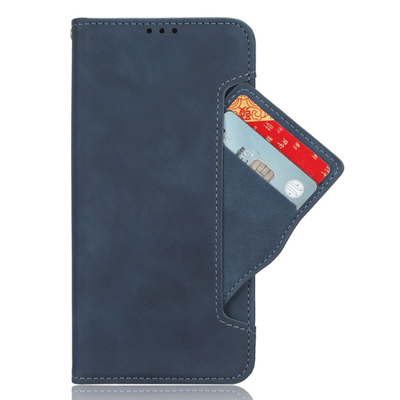 Θήκη με πτερύγιο για Honor Magic 6 Lite 5G, Card Slot, σκούρο μπλε