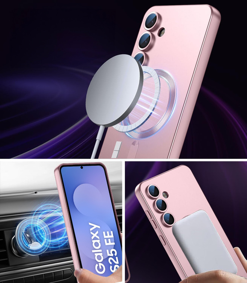 Θήκη για Samsung Galaxy S25 FE, ColorMag, για MagSafe, ροζ