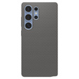 θήκη Spigen για Samsung Galaxy S25 Ultra, Liquid Air, γκρι + μετριασμένο γυαλί 9H
