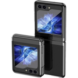 Θήκη για Samsung Galaxy Z Flip7 FE / Z Flip6, PC Case, διαφανής / μαύρη