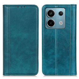 Θήκη για Xiaomi Redmi Note 13 Pro 5G, Wallet Litchi Leather, πράσινη