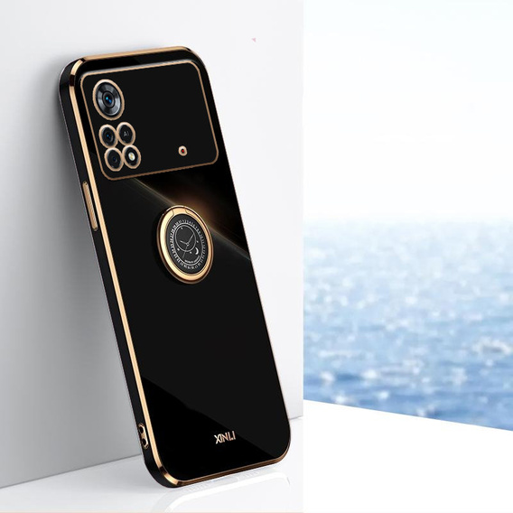 Θήκη για Xiaomi Poco X4 Pro 5G, Electro Ring, μαύρη