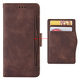 Θήκη με πτερύγιο για Xiaomi Redmi Note 13 Pro 5G, Card Slot, καφέ