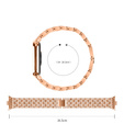 Διαμαντένιο βραχιόλι για Xiaomi Smart Band 8 Pro, ροζ ροζ χρυσό