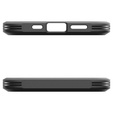 θήκη Spigen για iPhone 16E, Tough Armor Mag Mag MagSafe, μαύρη + μετριασμένο γυαλί 9H