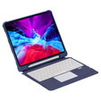 Θήκη + πληκτρολόγιο iPad Air 10.9 4 2020 / 5 2022, Pen Slot TouchPad, μωβ