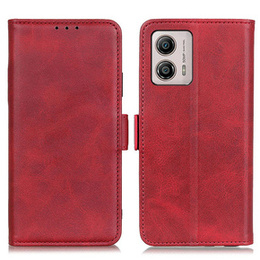 Θήκη με πτερύγιο για Motorola Moto G53 5G / G13 / G23, Wallet, κόκκινη