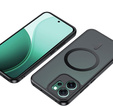 Ματ θήκη για Oppo Reno 14, για MagSafe, ημιδιαφανές μαύρο