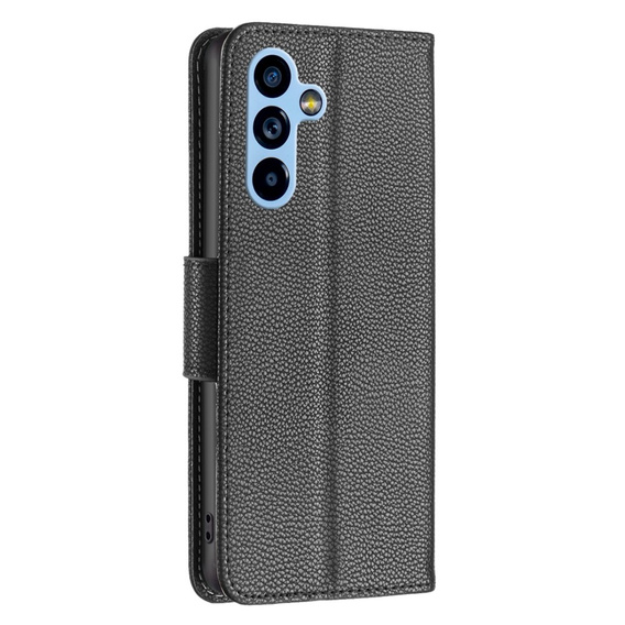Θήκη με πτερύγιο για Samsung Galaxy A54 5G, Wallet Litchi Magnet, μαύρη